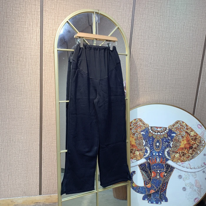 SS089孕妇黑色加绒加厚裤子120-150