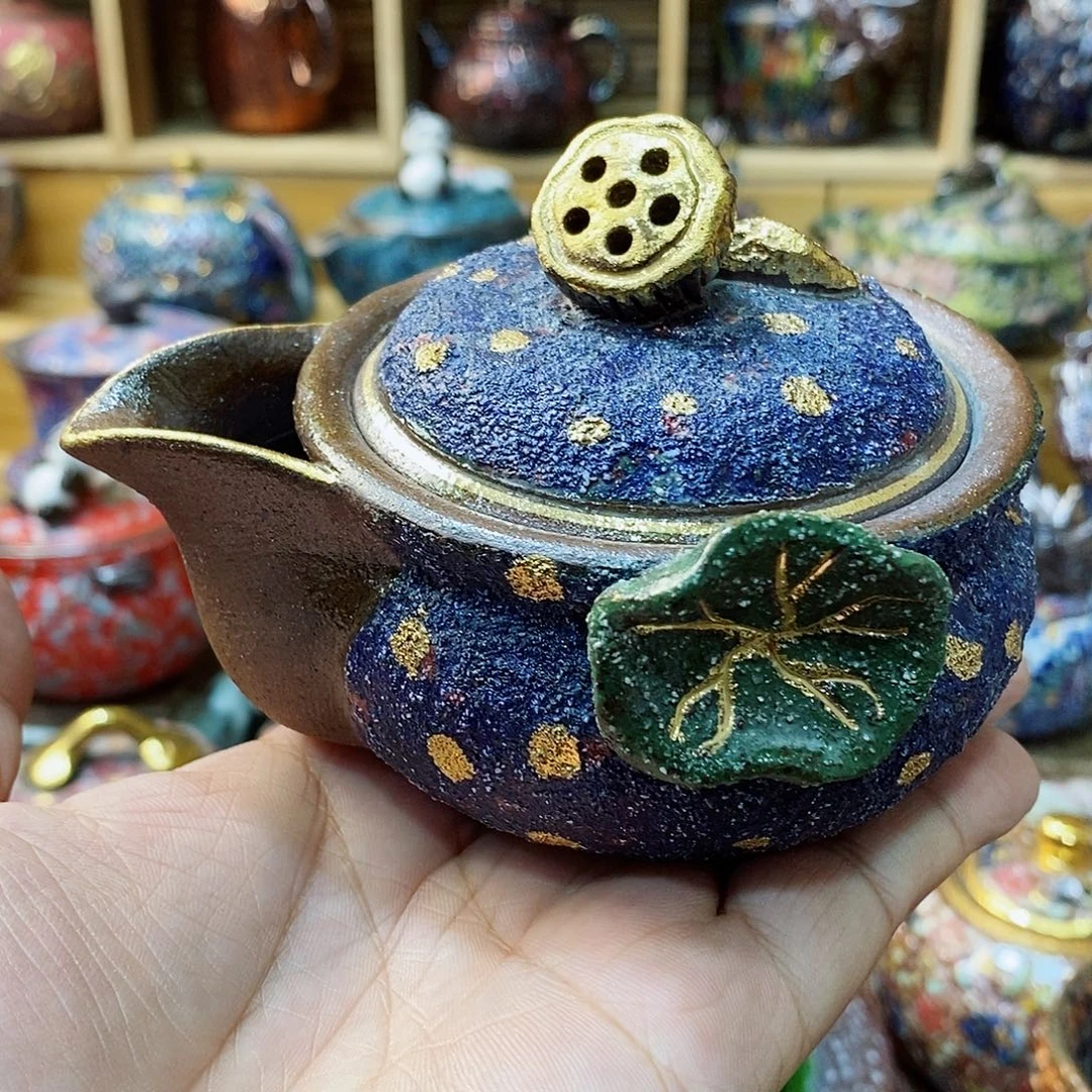 粗陶志野柴烧茶器