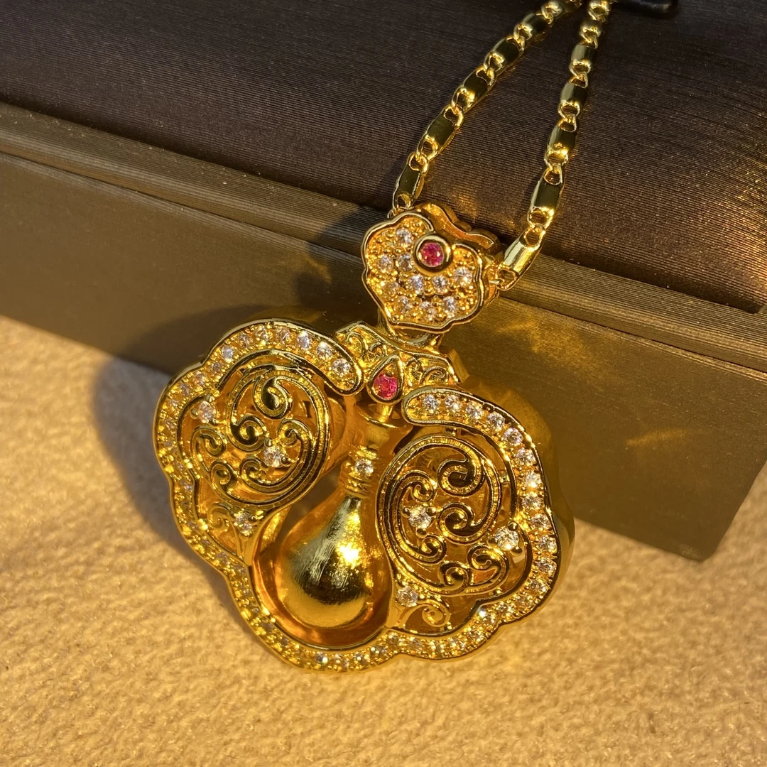 7297【项链】轻奢精品金色女士项链