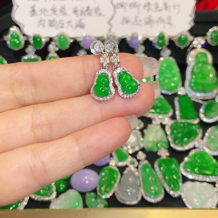 【闪购商品】未镶嵌翡翠耳饰天然翡翠