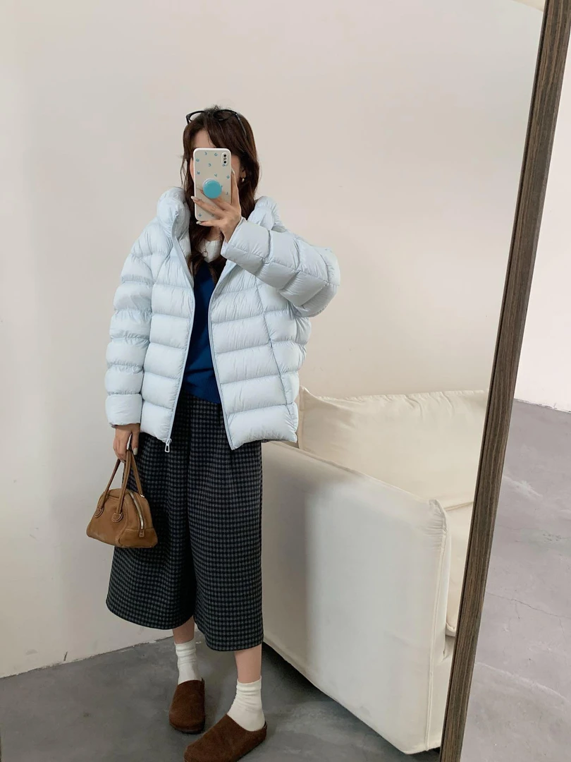 高品质云朵帽羽绒服外套25L056