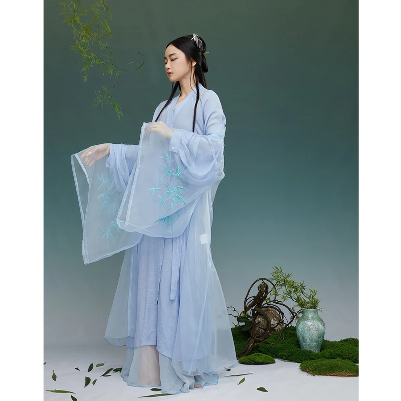 ROUR新品古典演出服飘逸开衫练功披肩纱衣舞蹈