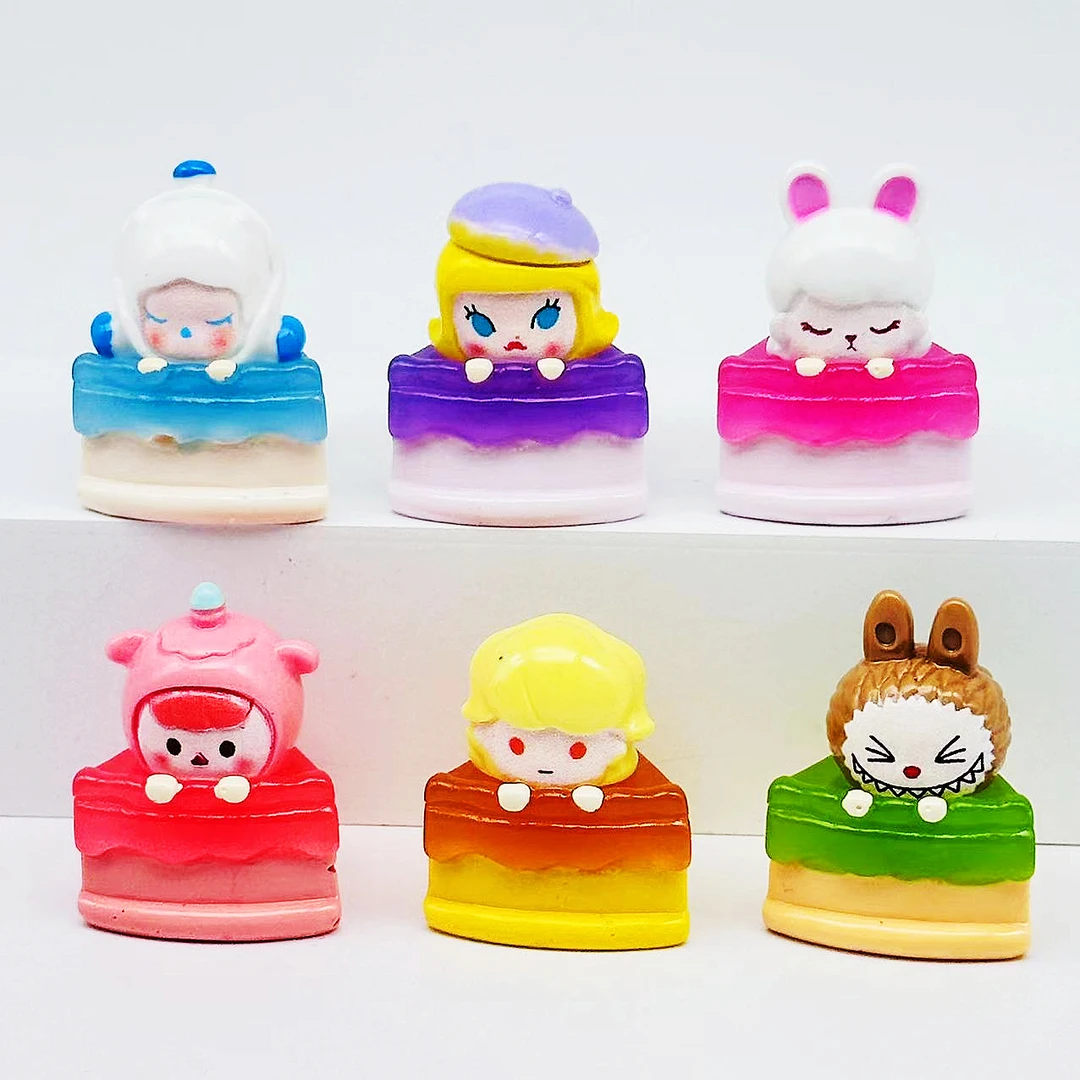 夜光泡泡切糕diy饰品配件桌面小摆件钥匙扣配件手机挂链树脂装饰