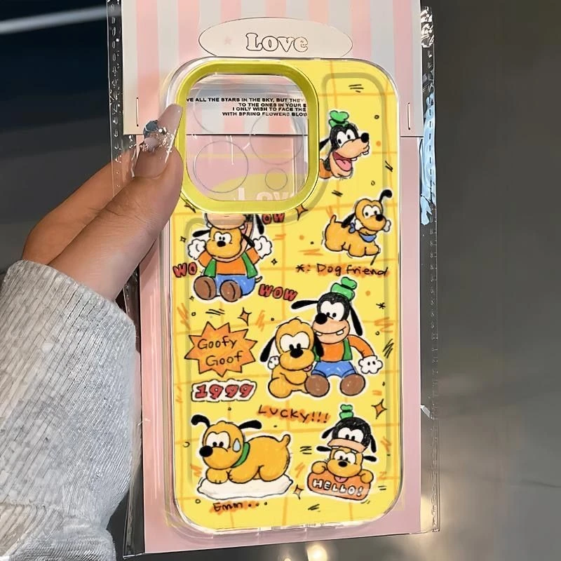 高飞布鲁托适用苹果15PROMAX手机壳iPhone14卡通13全包12软壳11/X