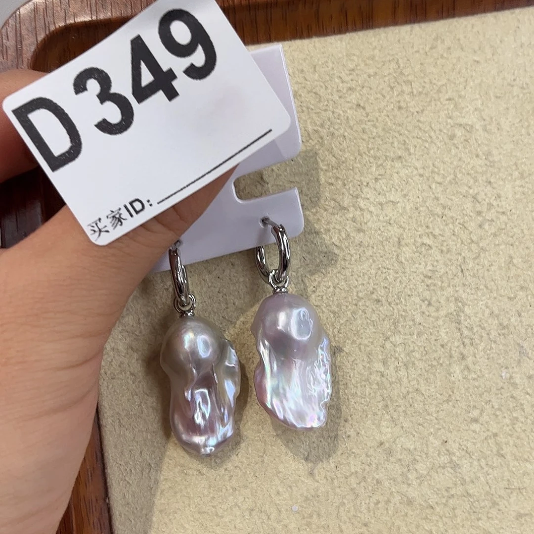 合金淡水珍珠耳饰