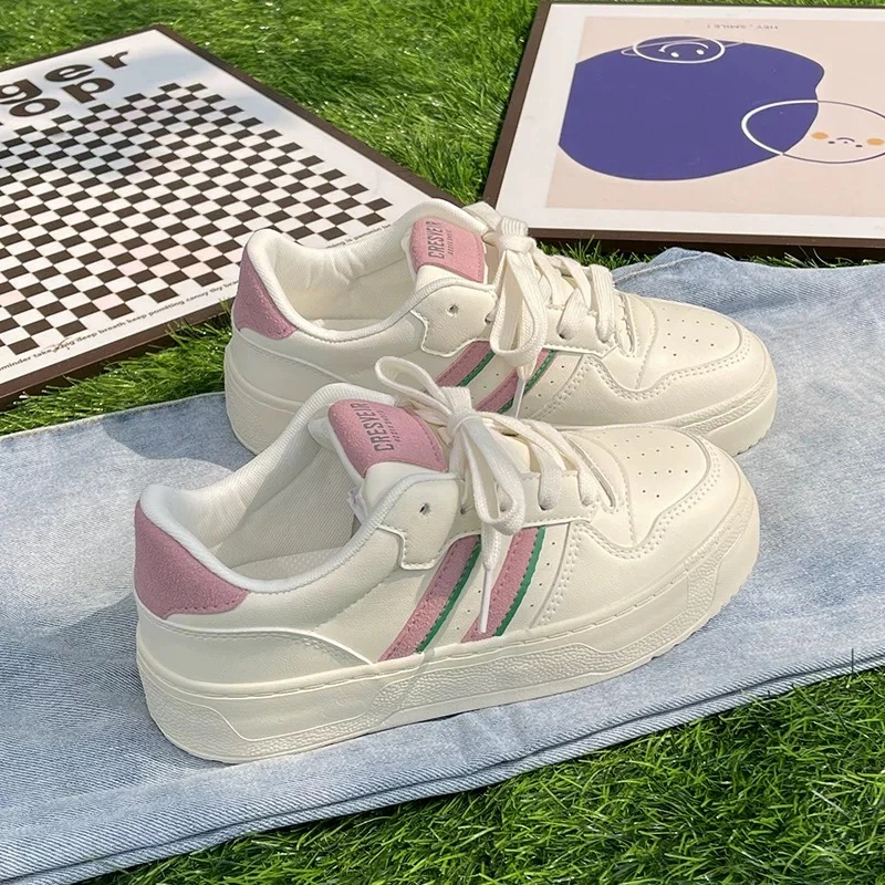 春夏板鞋小白鞋运动休闲鞋厚底百搭学生潮2410