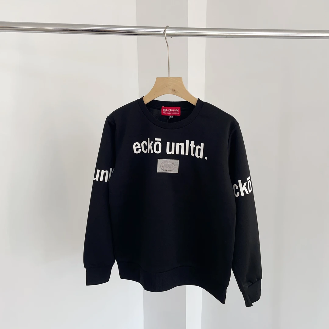 M224 男童黑色字母休闲卫衣