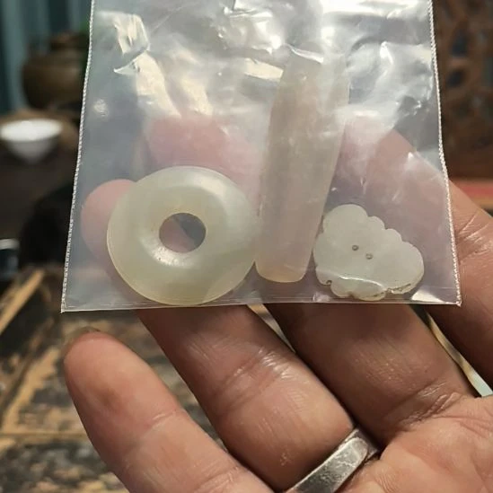 拜***师一个平安扣帽花簪子头