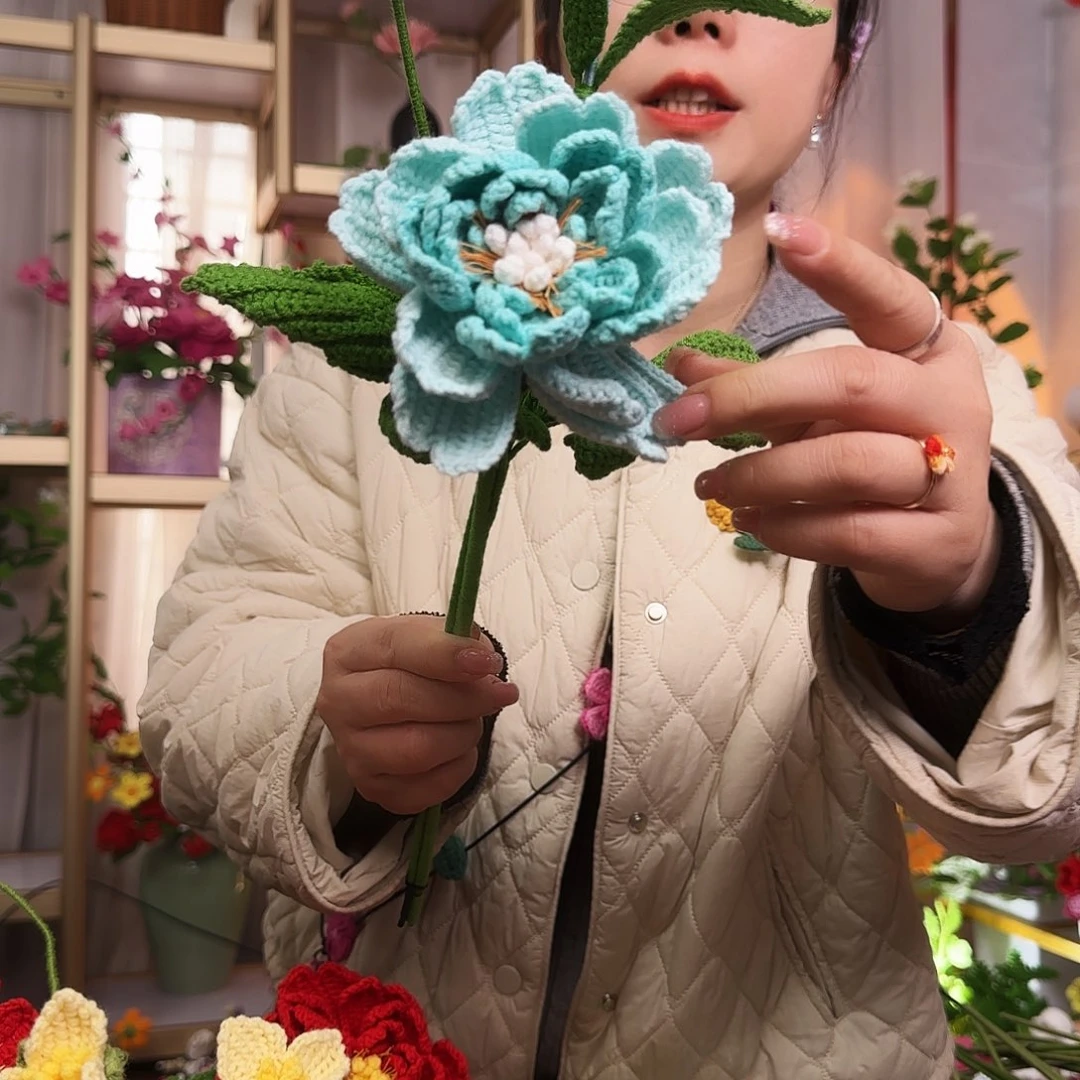 手工钩织设计花束
