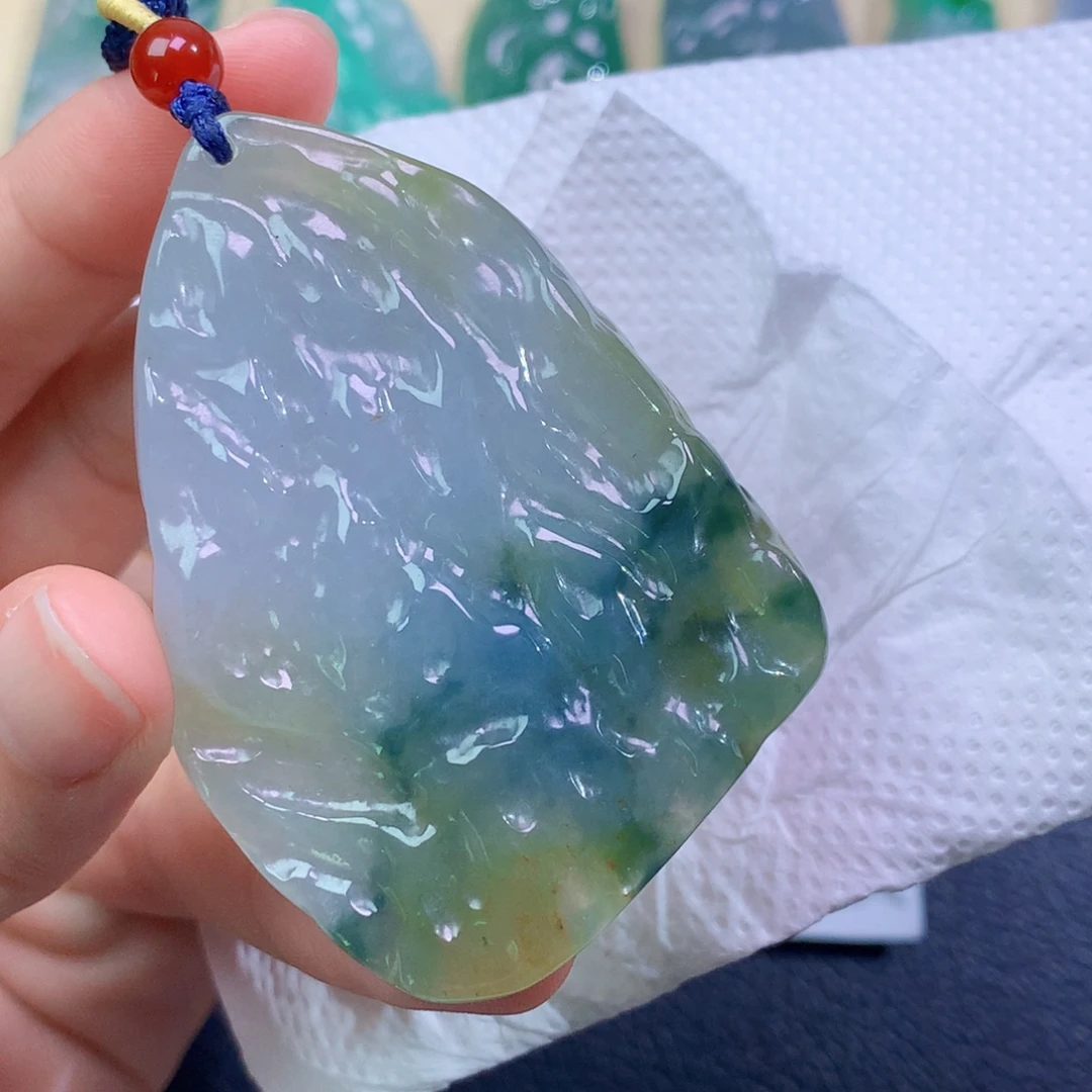 翡翠未镶嵌吊坠(赠链) 1473