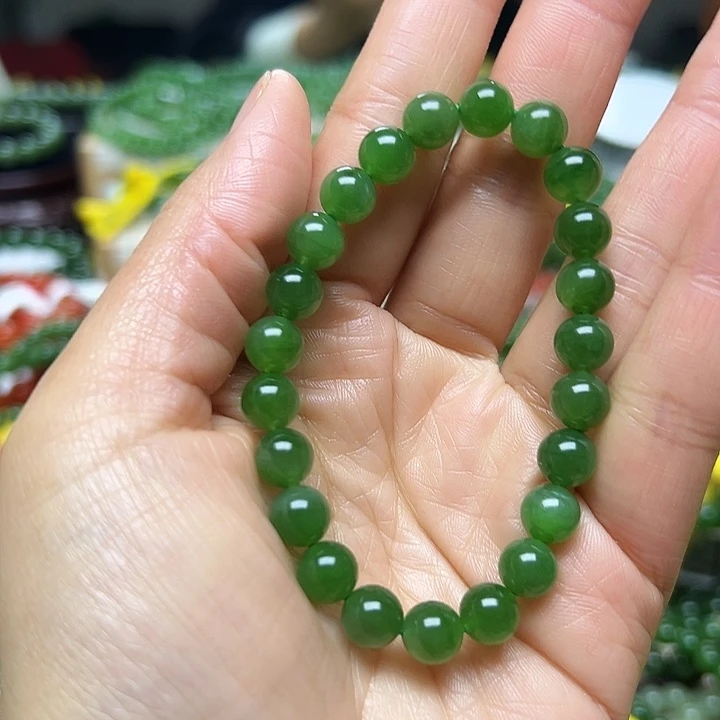 和田玉（碧玉）未镶嵌手链