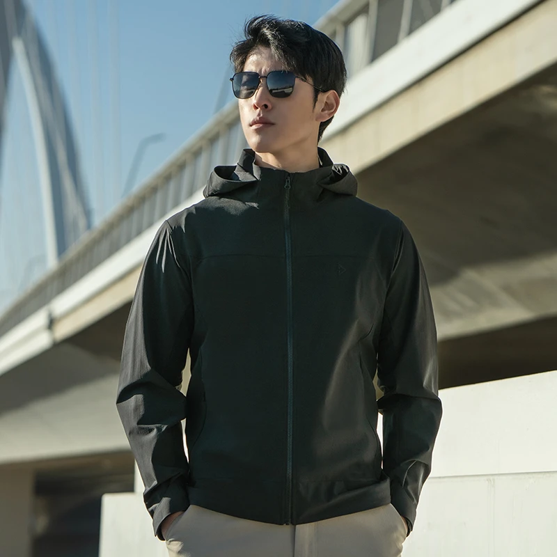 【龙牙】隐之影豹轻量连帽夹克休闲百搭户外商务春秋时尚休闲男新款