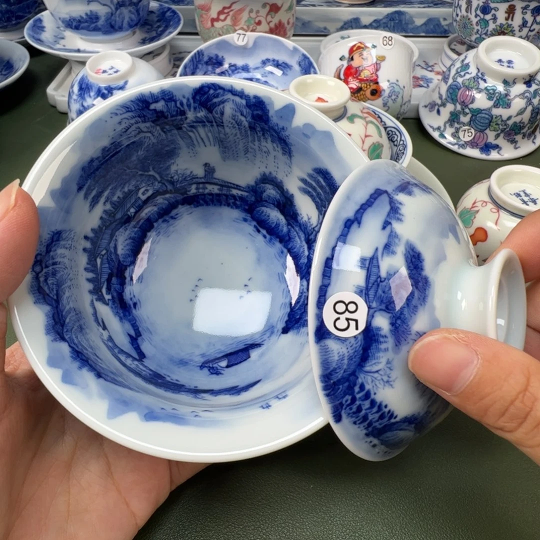 陶瓷景德镇纯手工纯手绘茶具木木85