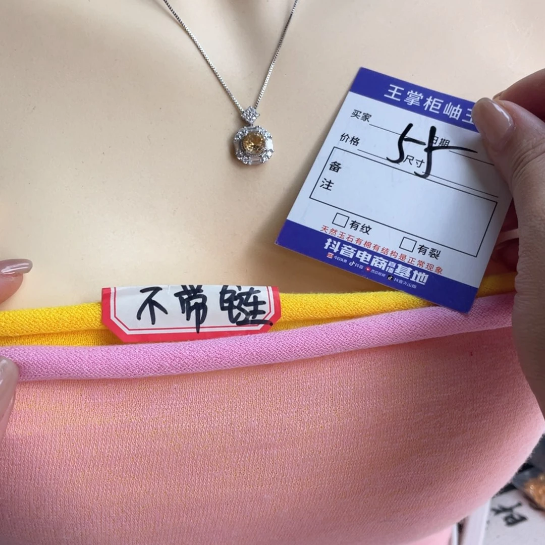颈饰银S925镶嵌水晶