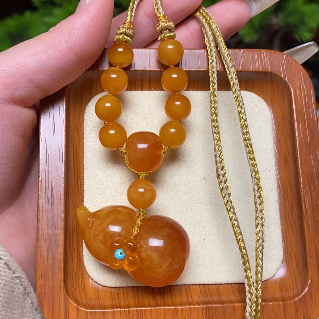 【闪购商品】蜜蜡颈饰未镶嵌项链