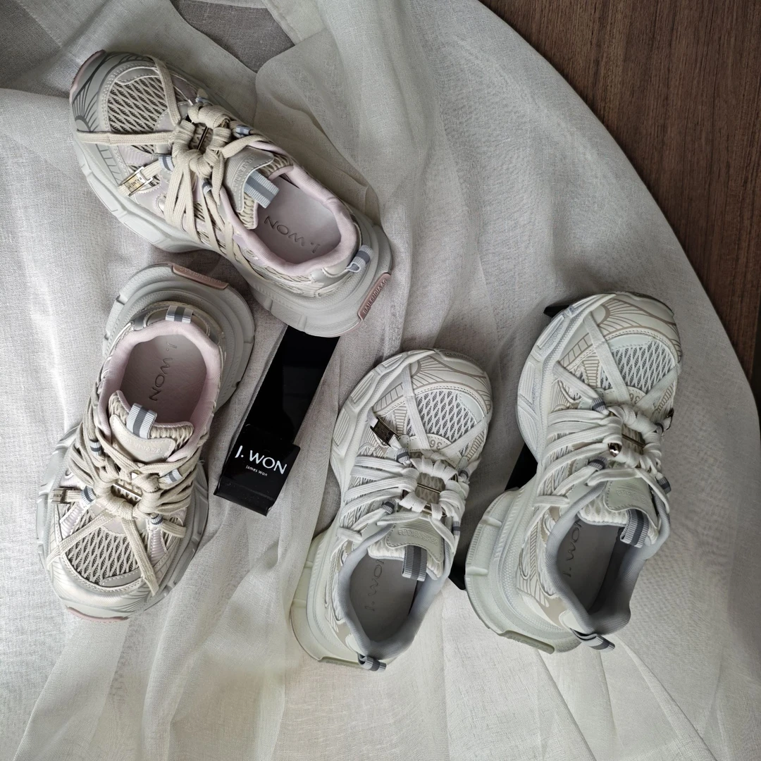 J.WON劲王老爹鞋女鞋潮鞋潮流运动鞋休闲鞋鞋子宽底夏季系带