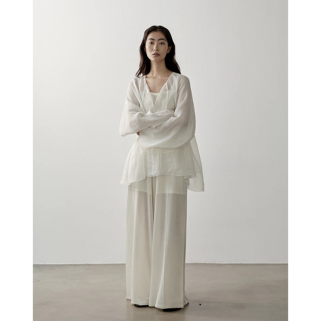 夏季新款文艺复古苎麻轻薄透气套头罩衫上衣宽松大码休闲防晒衬衫