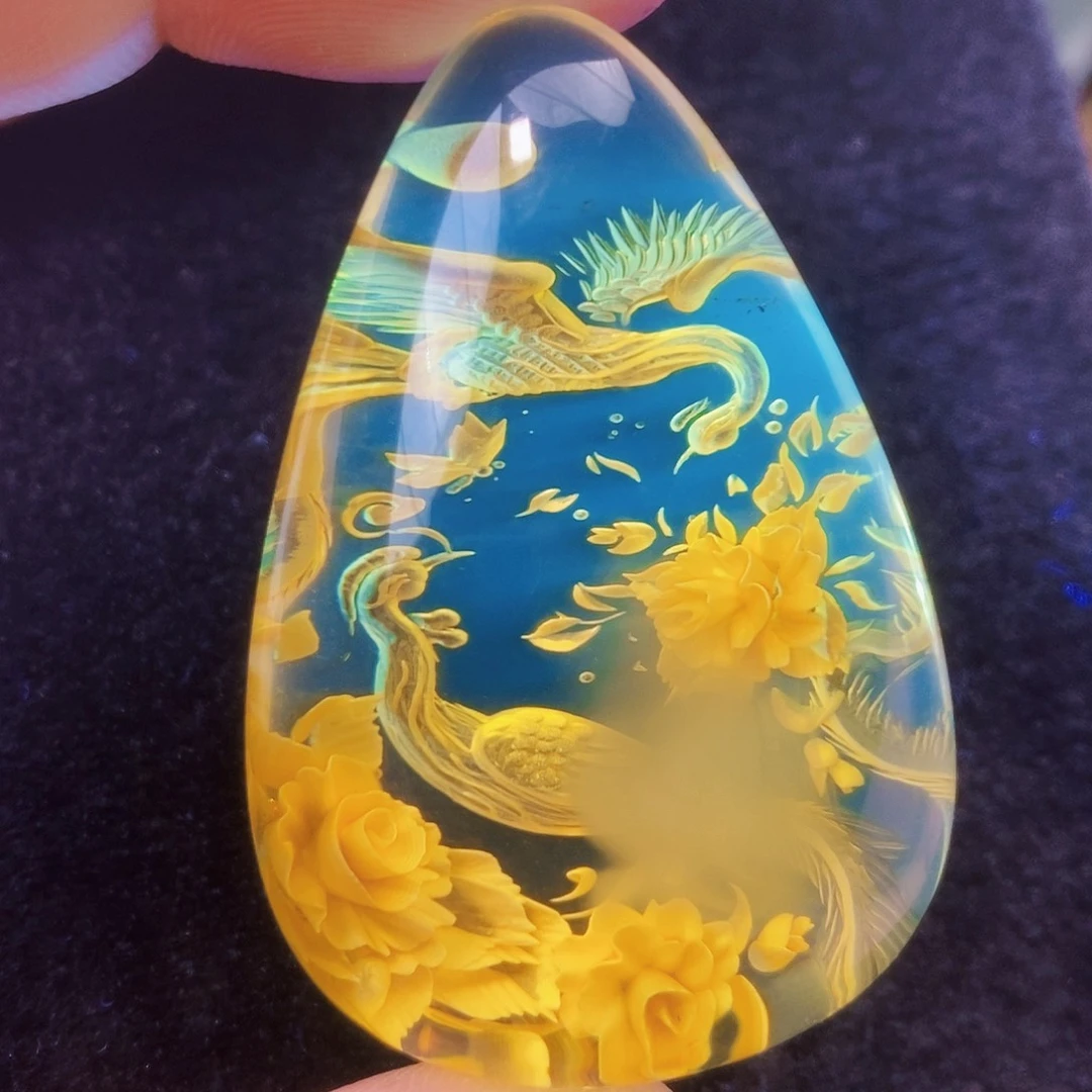 【闪购商品】金珀吊坠(不含链)未镶嵌