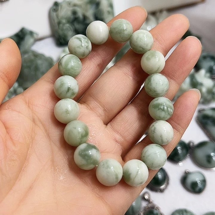 未镶嵌透闪石-蛇纹石玉手链