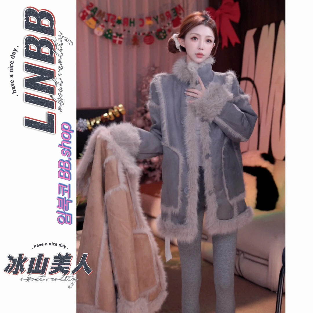 Linbb·370-399秋冬新款温柔气质甜糯毛衣上衣外套