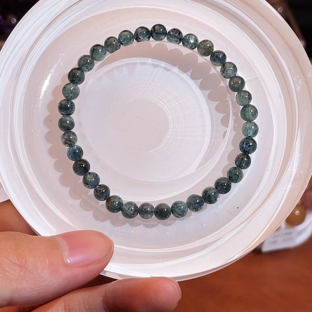 手链烟晶未镶嵌蓝绿晶5.5咪