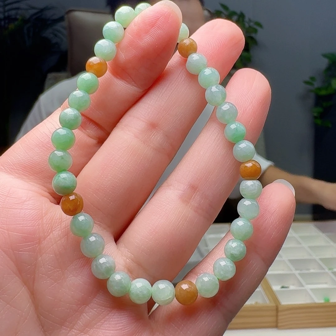 翡翠未镶嵌手链天然