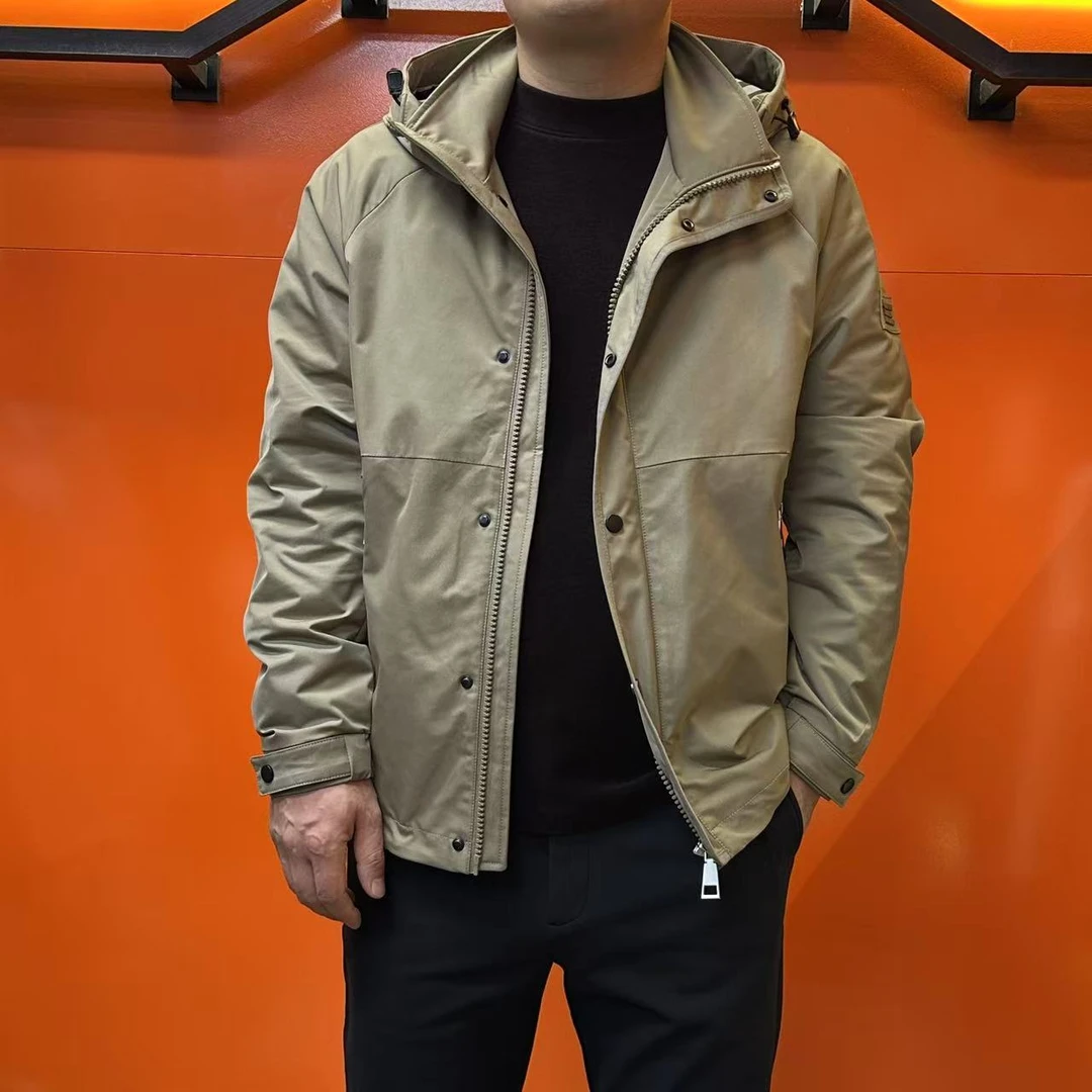 杰克朗博【如新系列】百搭新商务时尚休闲男士连帽夹克1586