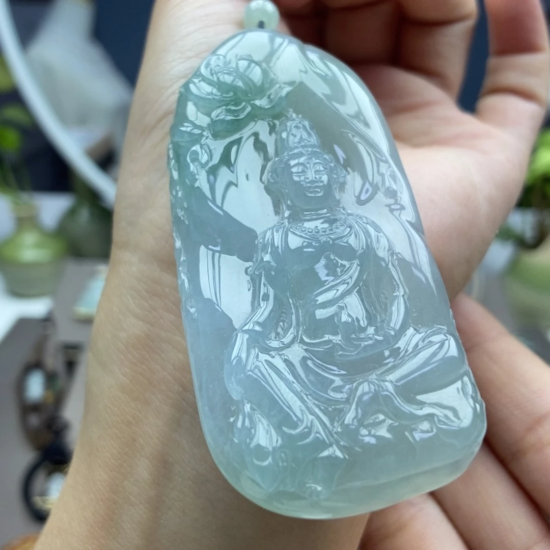 翡翠未镶嵌颈饰吊坠31