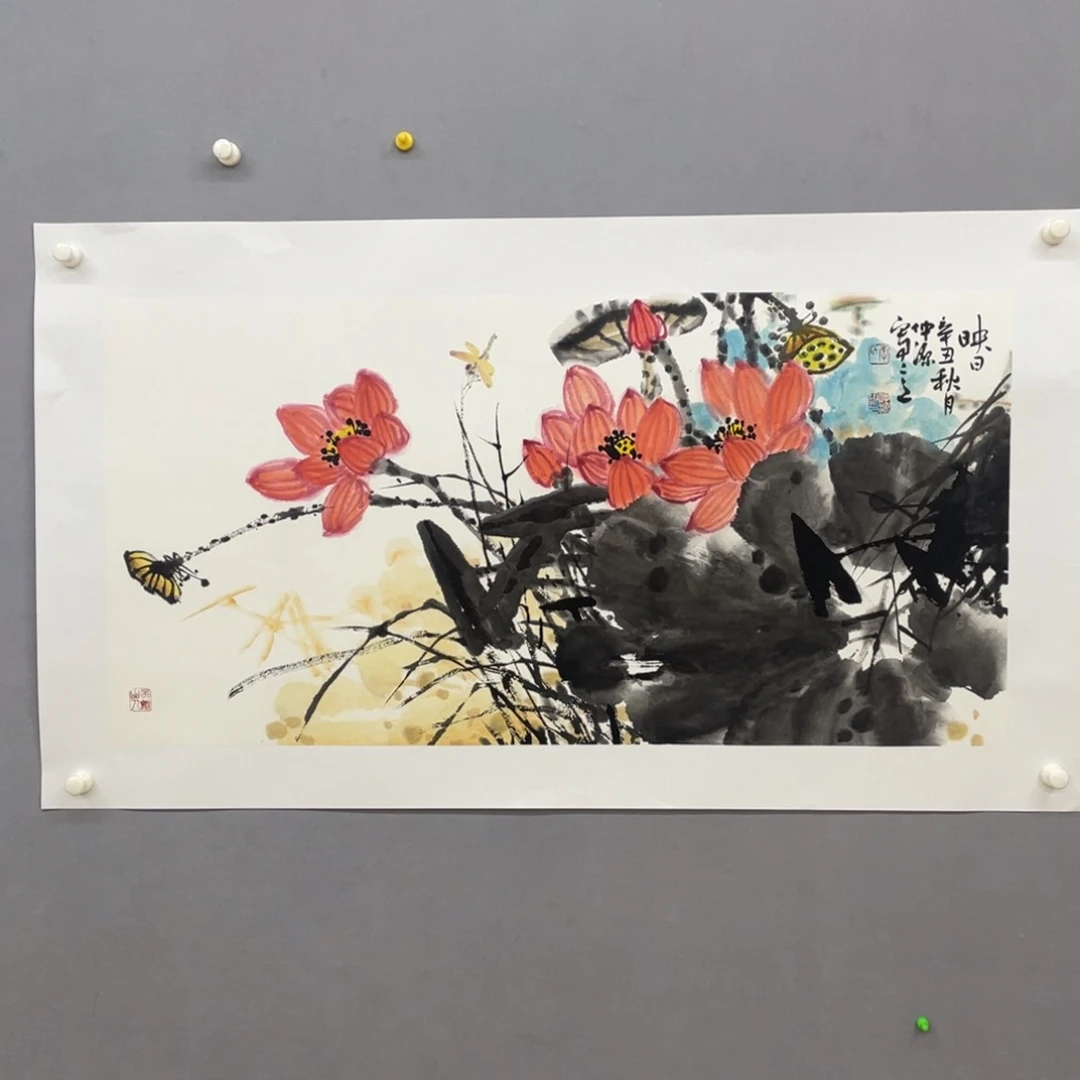 国画艺术家真人手绘
