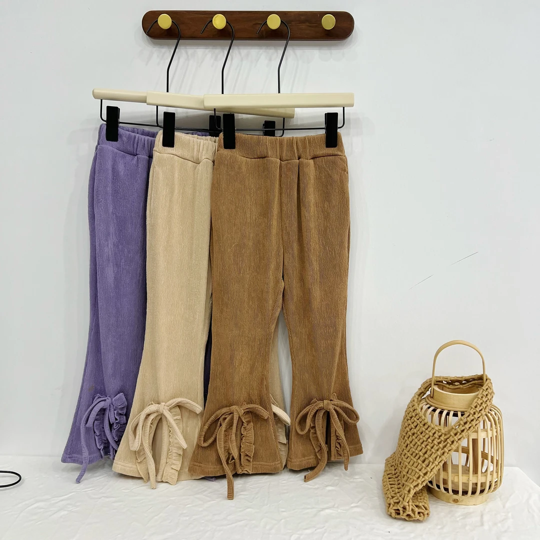 996140【GBBD】蝴蝶结绑带喇叭裤