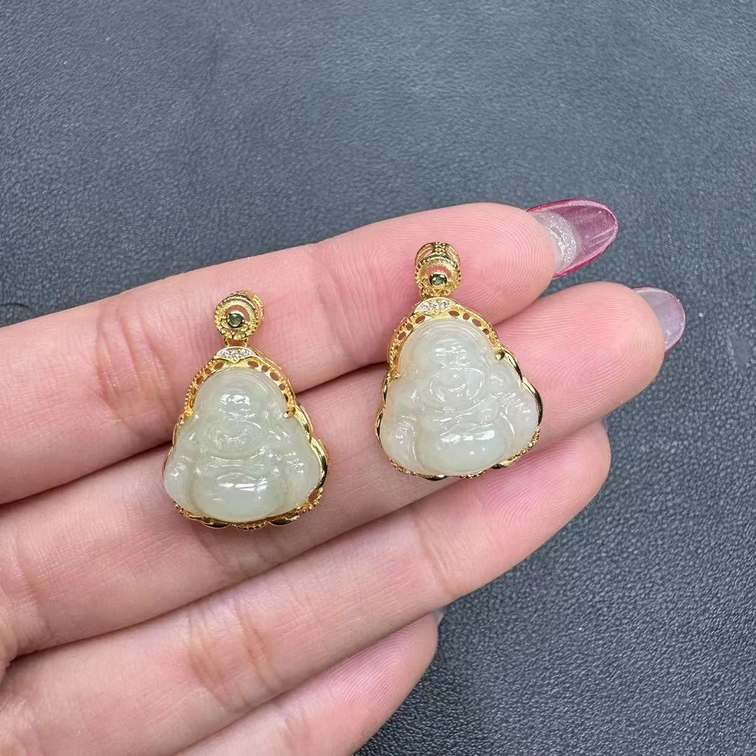 【玉经纶】20042/Q103-和田玉佛公吊坠-多样性发其一