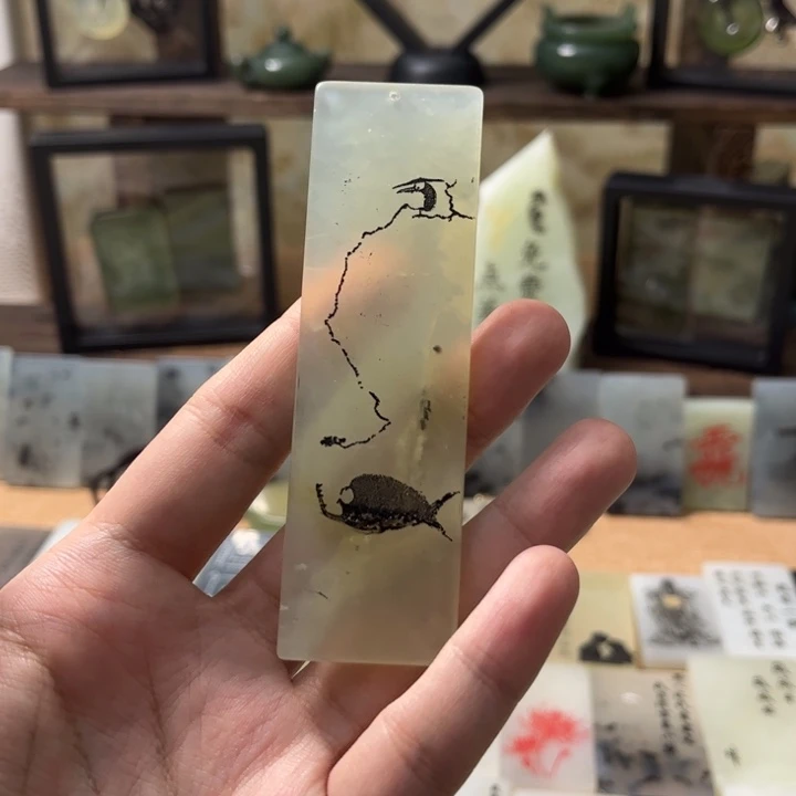 蛇纹石玉合金颈饰