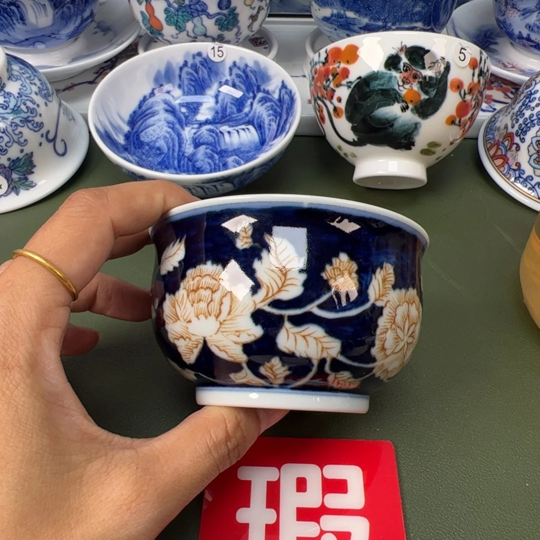 陶瓷景德镇纯手工纯手绘茶具木木24