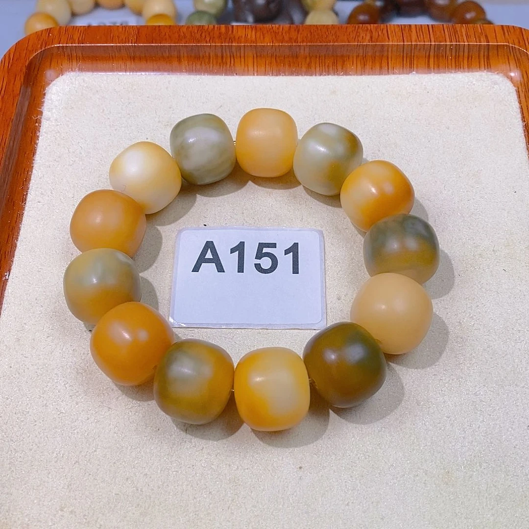 菩提根/象牙果手串干磨桶珠20mm（微微瑕）