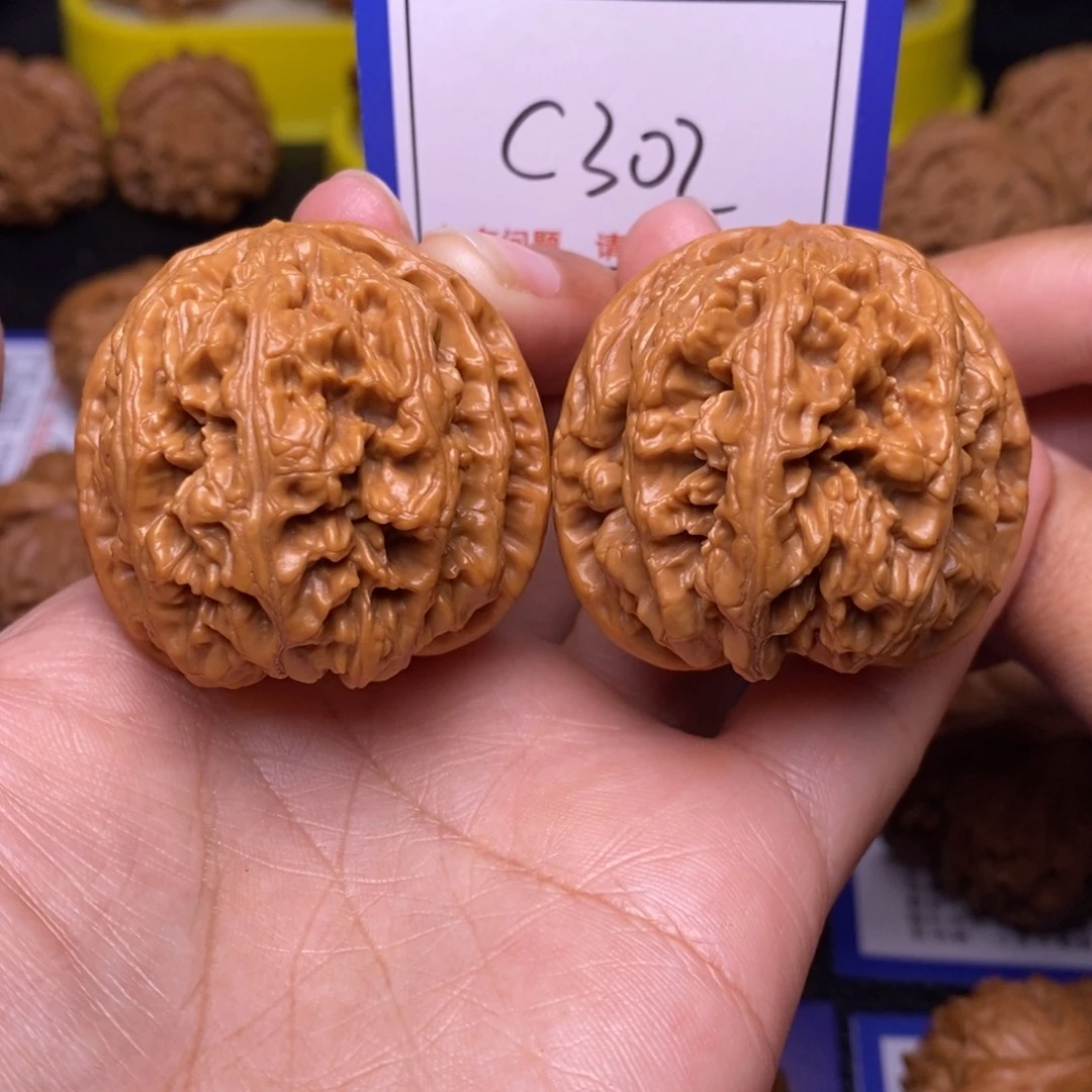 文玩核桃把件41粗筋c302
