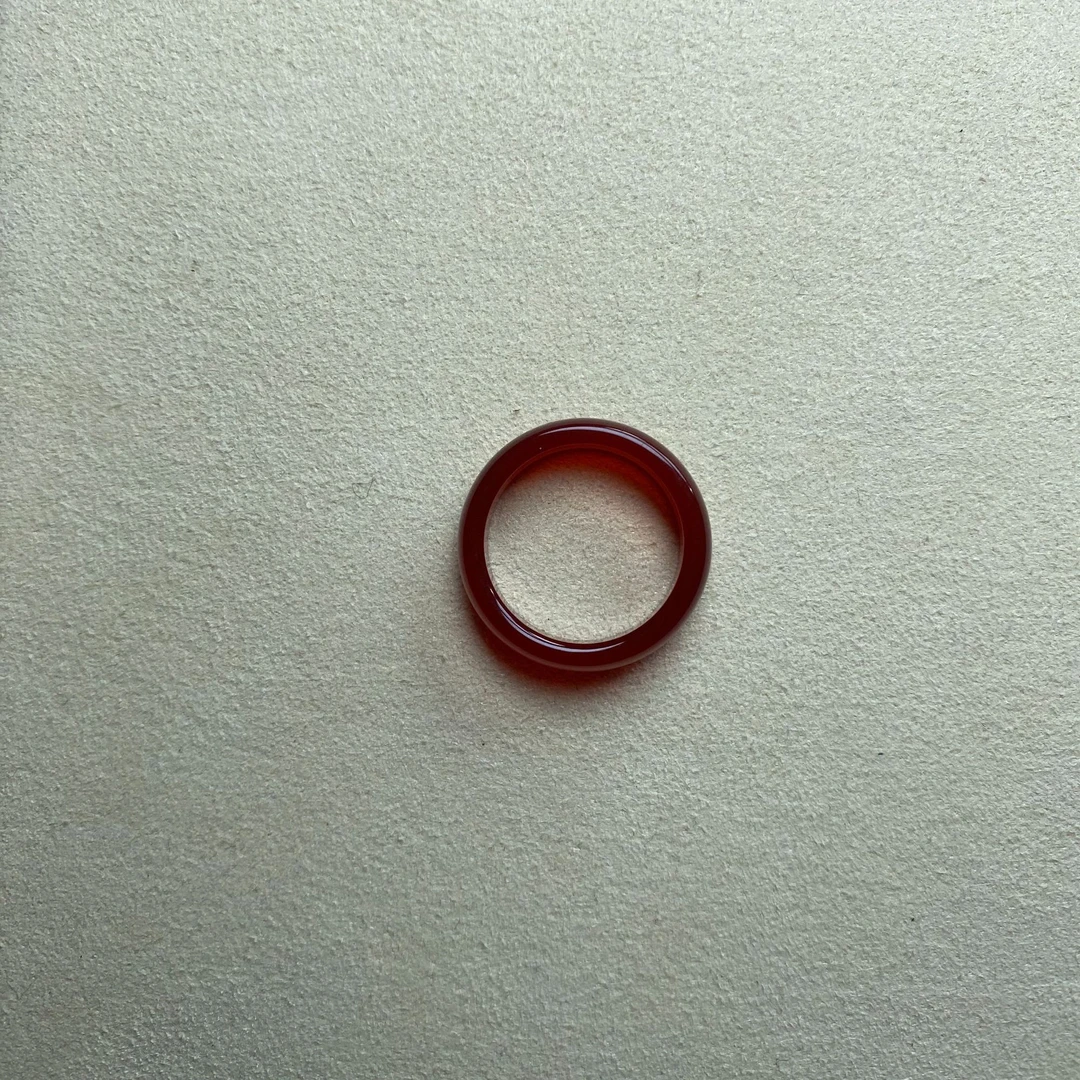 天然玛瑙精美戒圈