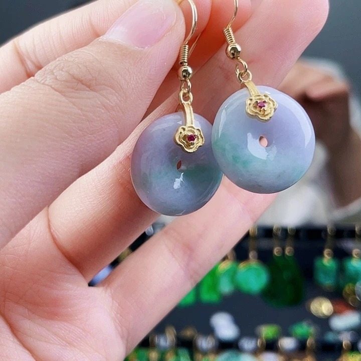 翡翠耳饰未镶嵌饰品