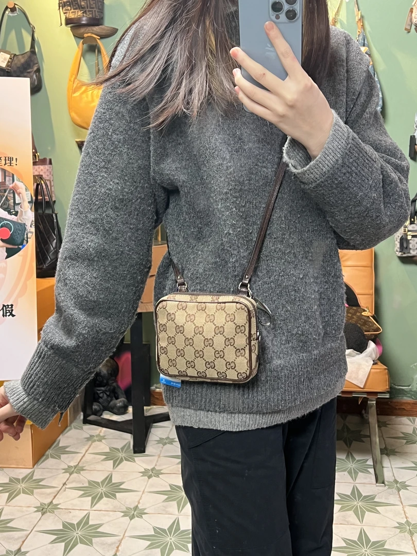 95新 GUCCI/古驰 MSW50/迷你小方包时尚休闲