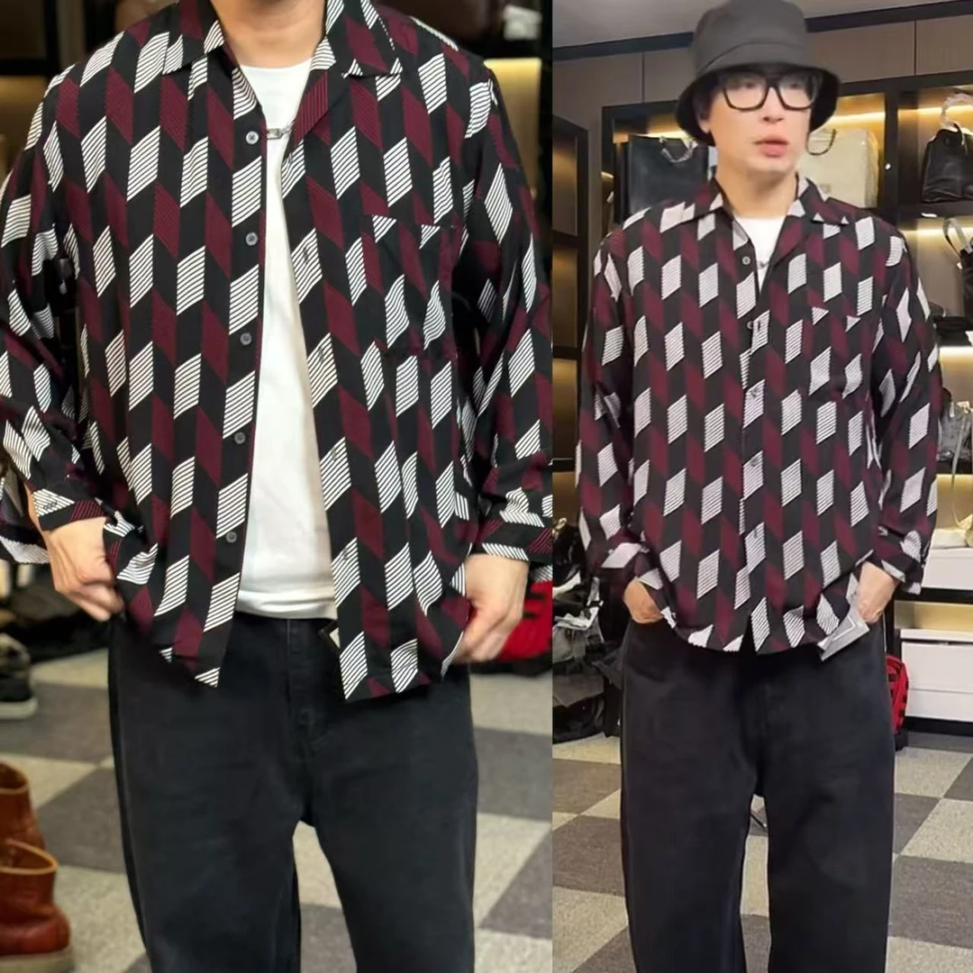 24861-小众日系品牌古着雪纺衬衣长袖衬衫