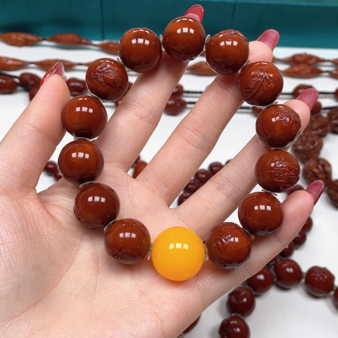 橄榄核手串静**鑫山水