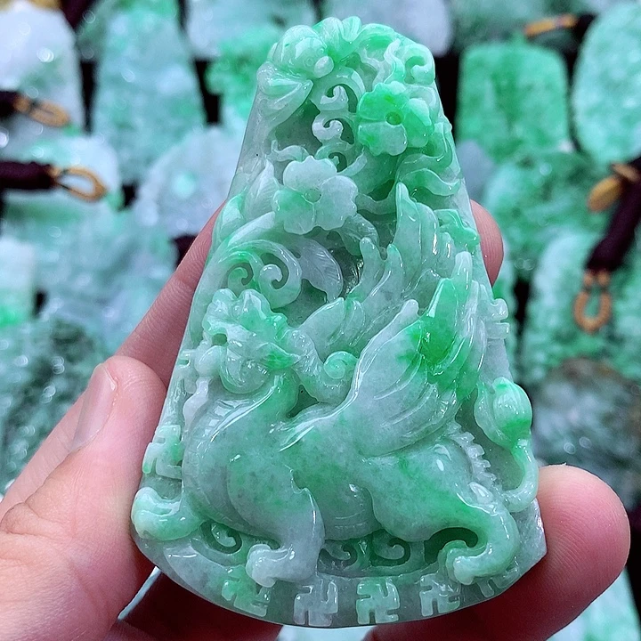 快***琴吊坠(不含链)未镶嵌翡翠