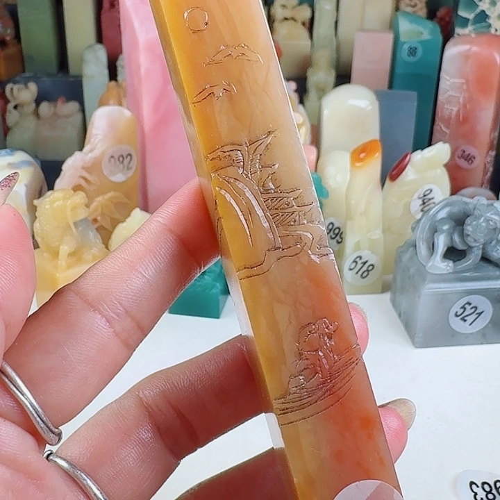 印石青田石印石章料….