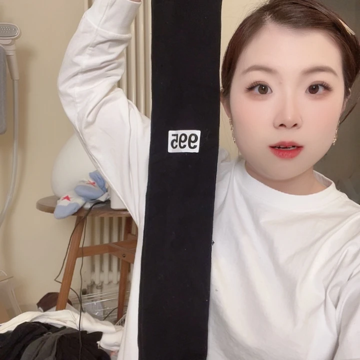 三醋酯纤维日单黑色高弹力大腿袜995