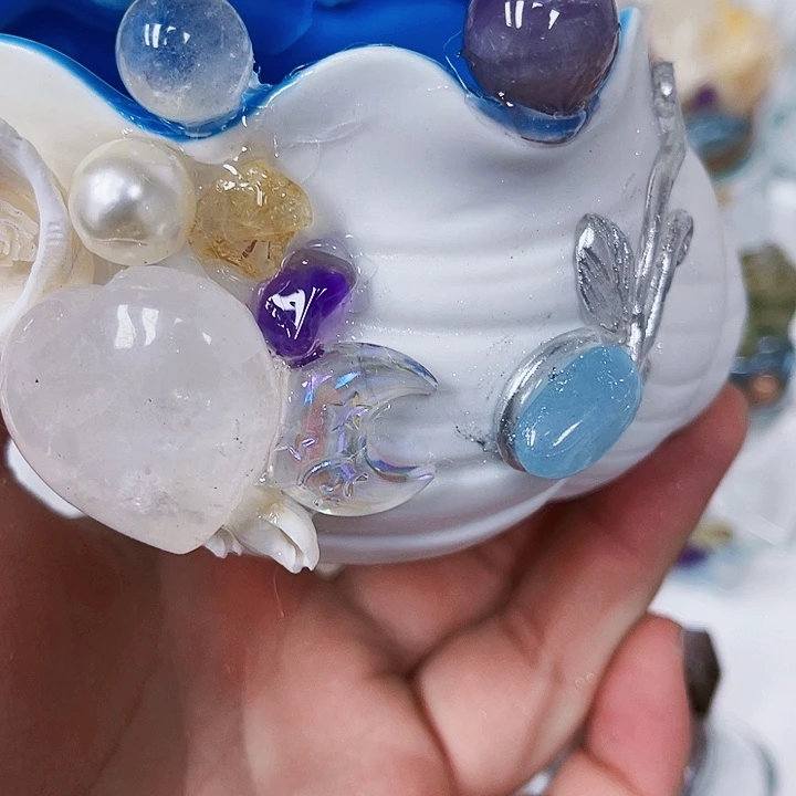 小***宝未镶嵌摆件紫晶水晶