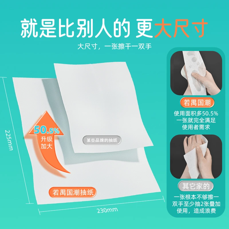 ROYO/若禺【工厂直发】擦手纸商用卫生纸酒店商场抽纸抽取式纸巾