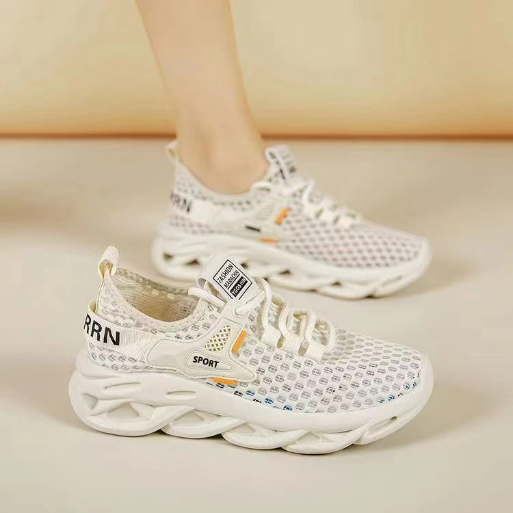 2025夏季新款潮鞋韩版飞织网面小红鞋百搭网鞋运动鞋女休闲鞋Z