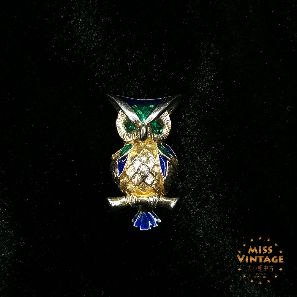 灵动猫头鹰胸针[2502128-014]