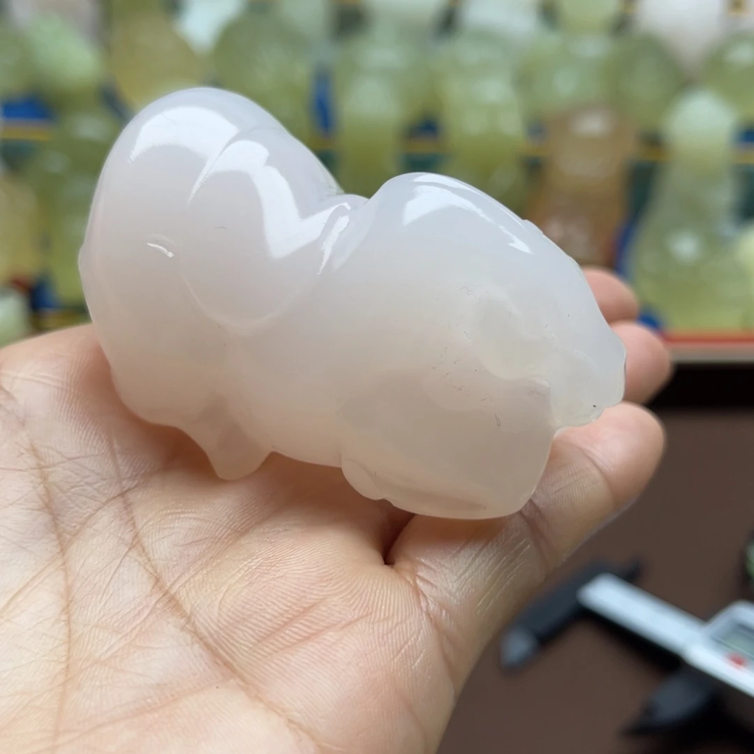 书***悦玉天然桌面小摆件