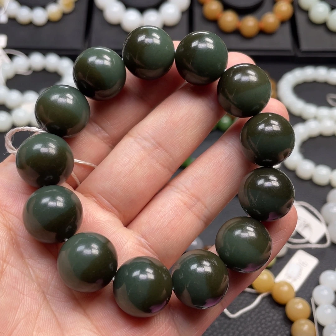 和田玉未镶嵌手链18