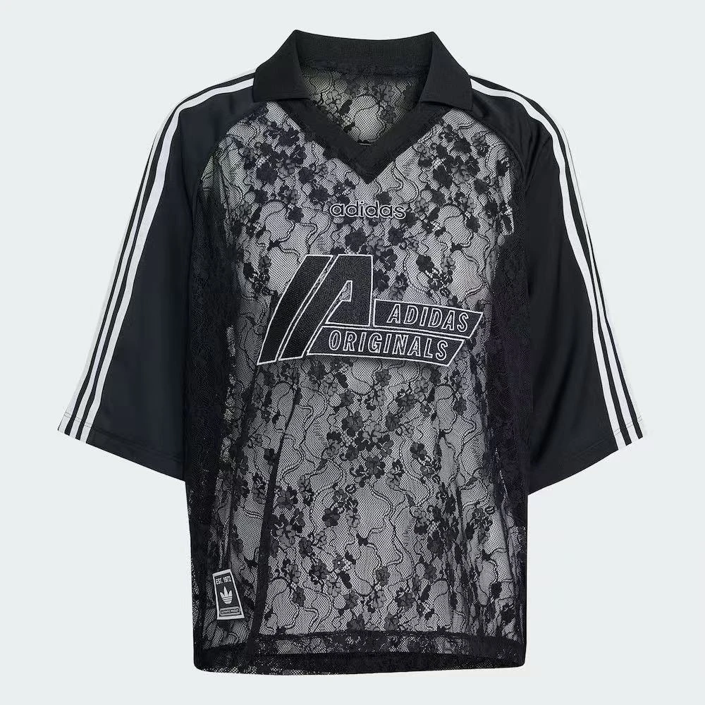 【HN荟聚AD】阿迪达斯三叶草蕾丝千金风经典运动T恤KD2276